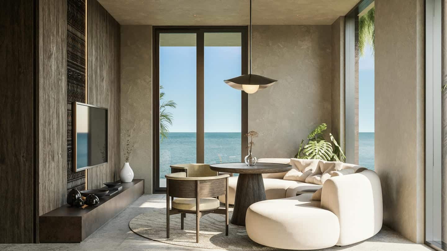 EXCLUSIVE OCEAN VIEW 1 BEDROOM APARTMENT FOR SALE LEASEHOLD IN PERERENAN BE-1139 